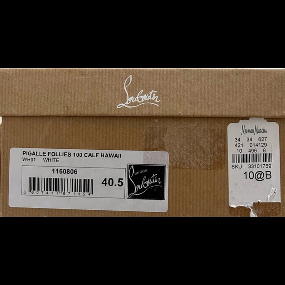 Christian Louboutin Pigalle Follies 100 Calf Hawaii - Picture 12 of 12